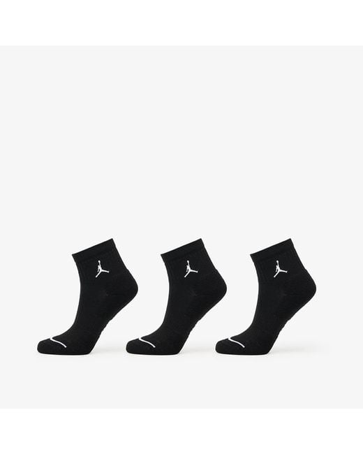 Everyday ankle socks 3-pack black/ white s Nike