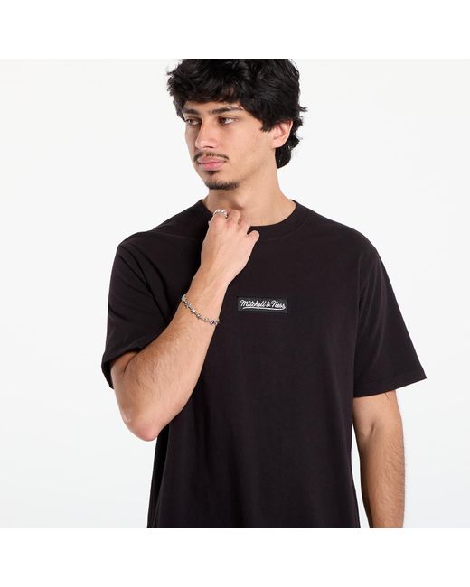 Mitchell & Ness T-Shirt Branded M&N Box Logo Tee in het Black