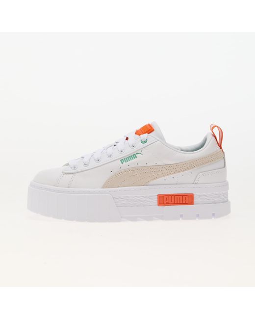 PUMA White Sneakers Mayze Lth Wn's
