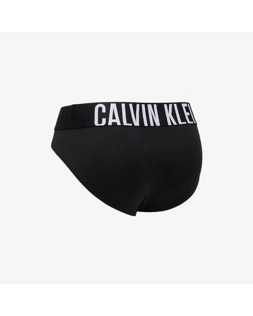 Calvin Klein Intense Power Cotton Stretch Hip Brief 3-Pack in het Black voor heren