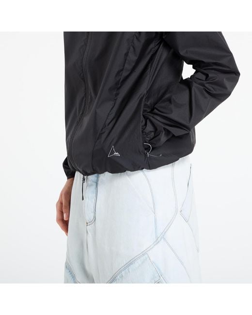 Roa Black Windbreaker Hue Packable Wind Jacket for men