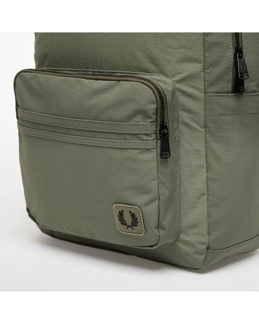 Fred Perry Green Nylon Badge Backpack
