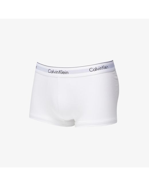 Calvin Klein Modern Cotton Stretch Low Rise Trunk 3-pack Black/ White/ Grey  Heather for Men