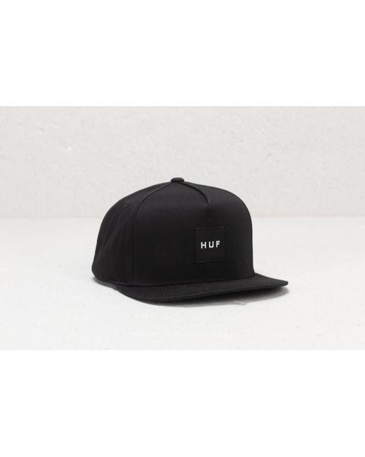 Huf Black Box Logo Snapback Cap for men