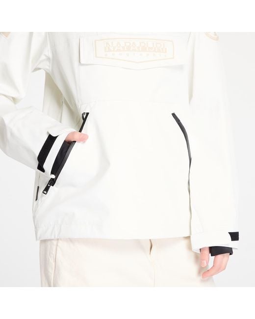Napapijri White Windbreaker W Rf Ice Jacket