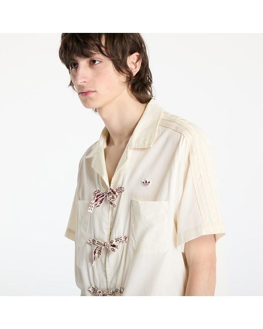 Adidas Originals White Shirt Adidas X Clot Bwl Shirt/ Cream for men