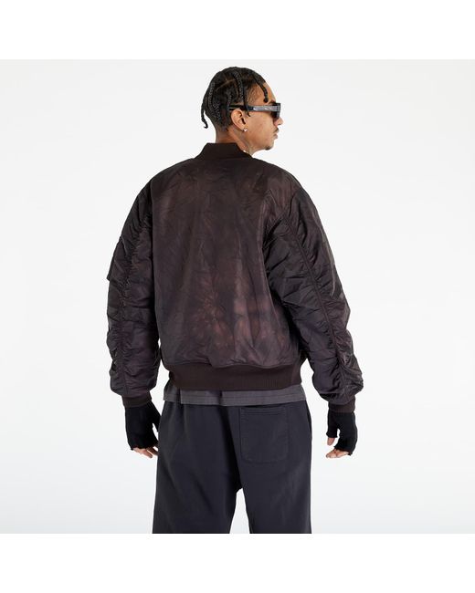 Stussy Dyed Nylon Bomber Unisex Dark Brown in Black | Lyst