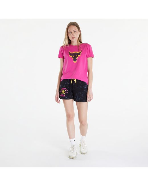 Under Armour T-Shirt Project Rock W Underground Core T Astro in het Pink