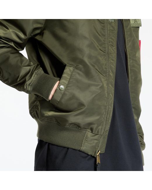 Alpha Industries Green Jacket Flying Tigers Cwu for men