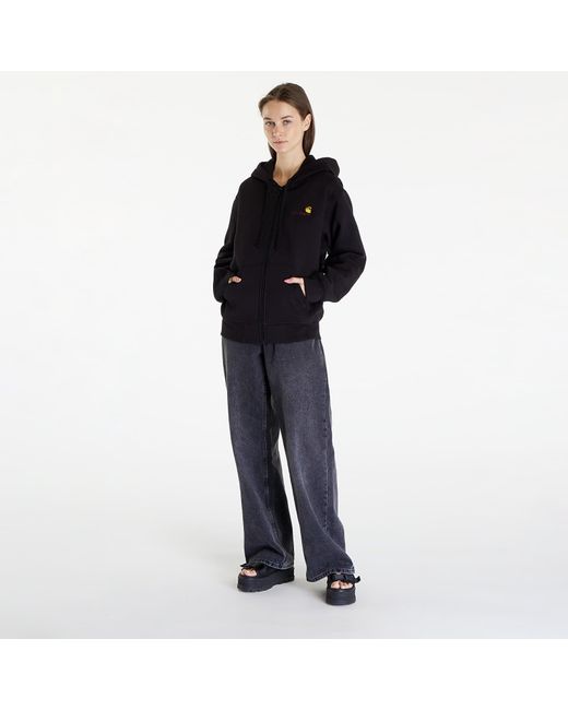 Carhartt Sweatshirt Hooded American Script Jacket in het Black