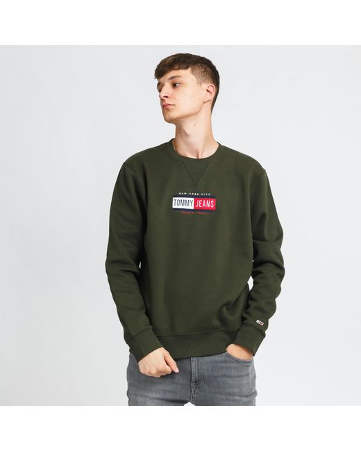 Tommy Hilfiger Green Tommy Jeans M Timeless Crew for men