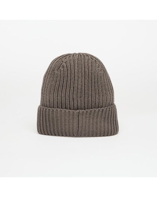 C P Company Brown Extrafine Merino Wool Lens Beanie