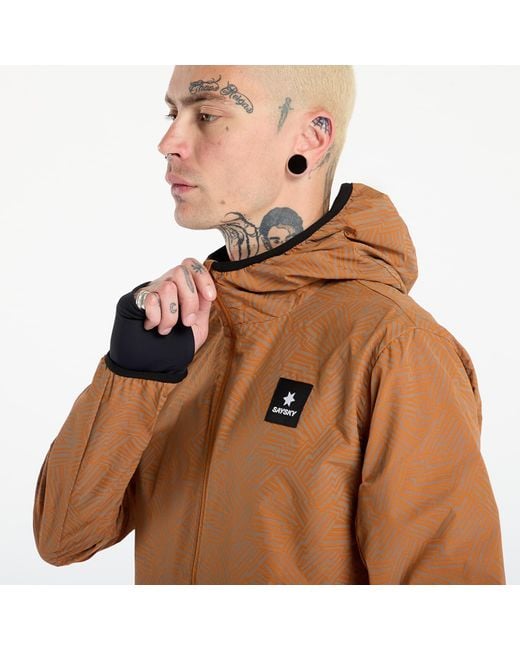 Saysky Brown Jacket Reflective Blaze Jacket for men