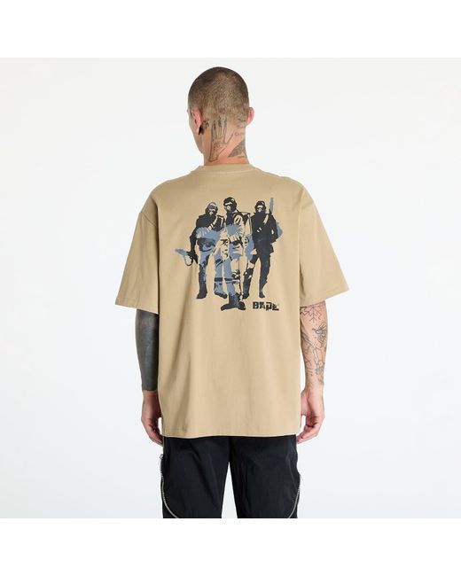 A Bathing Ape Natural T-Shirt Bape Army Relaxed Fit Tee for men