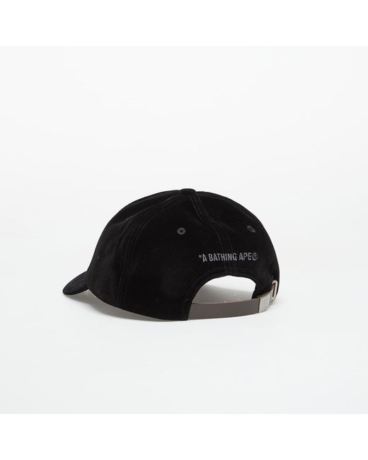 A Bathing Ape Pet One Point Panel Cap in het Black