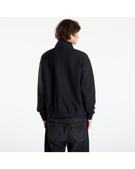 Felpa Solo Swoosh Fleece Quarter-Zip Top di Nike in Black da Uomo