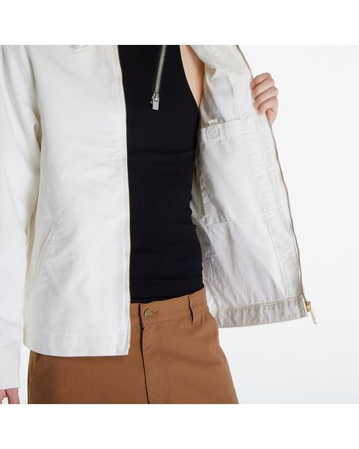 Carhartt White Jacke detroit jacket unisex wax/ wax rinsed xs