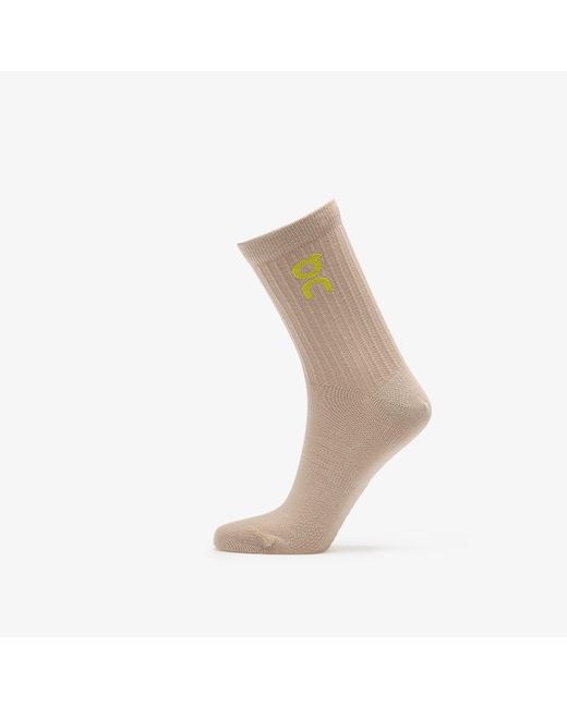 Logo sock high 3-pack desert/ wash m On Shoes en coloris White