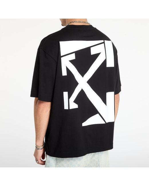 Off-White c/o Virgil Abloh Black T-Shirt Run Arrow Skate S/S Tee for men