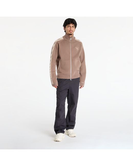 PUMA Brown Jacket X Represent T7 Knit Jacket for men