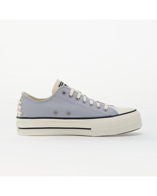 Baskets chuck taylor all star lift ox lavender trek/ black/ egret eur 36 Converse en coloris White