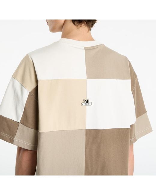 FTSHP T-Shirt Playboy X Patchwork Tee in het Natural