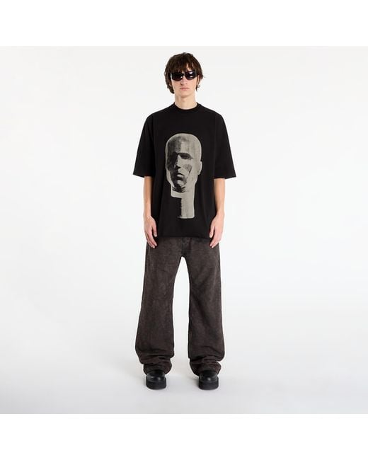 Maglietta Jumbo Ss Tee/ Pearl di Rick Owens in Black da Uomo