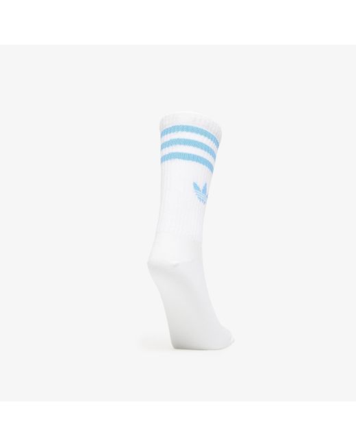 Adidas Originals Blue Socken Adidas 3S Crew Socks 3-Pack Creme