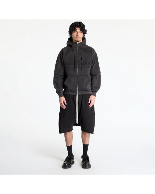 Daily Paper Black Sweatshirt Garment Wash Zip Up Hoodie