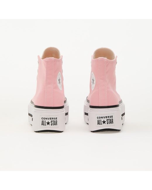 Converse Pink Sneakers Chuck Taylor All Star Lift Double Stack Jellyfish Jitter/ Egret