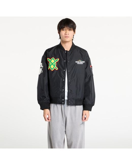 Giacca X Daily Paper Stadium Jacket di Converse in Black da Uomo