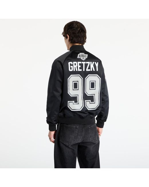 Veste nhl maxxed out satin jacket kings wayne gretzky m Mitchell & Ness pour homme en coloris Black