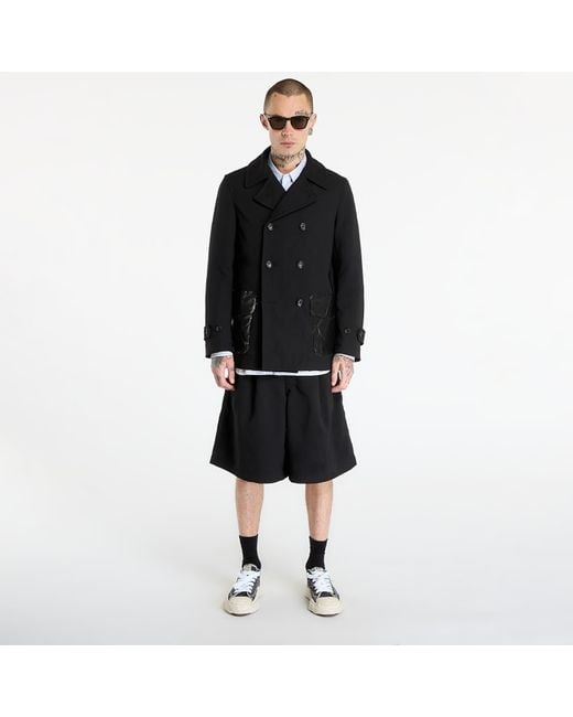 Comme des Garçons Black Jacket Double Breasted Coat for men