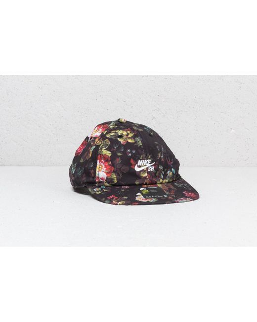 Nike Synthetic Sb Heritage 86 Cap Black/ Floral for Men | Lyst