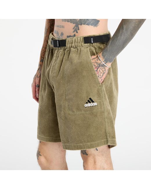 Adidas Originals Korte Broek Adidas Equipment Corduroy Shorts in het Green voor heren