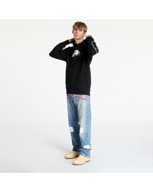 Felpa Pleaure Pixel P Hoodie di Pleasures in Black da Uomo