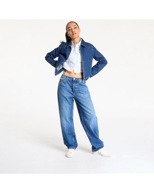 Calvin Klein Blue Jacket Jeans Zip Jacket