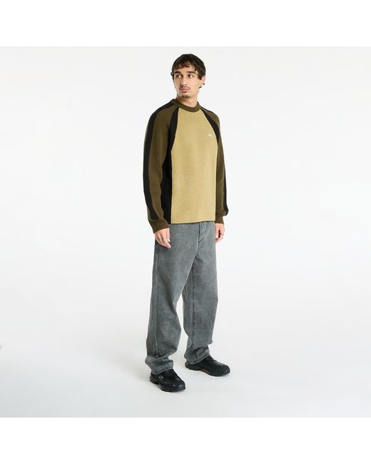 Obey Green Sweatshirt Obey Raglan Crew Neck Sweater for men