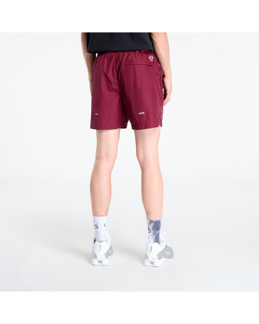 Nike X Nocta Cardinal Nylon Shorts Dark Beetroot/ Adobe/ Citron Tint in het Red voor heren