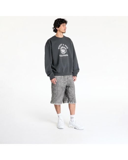 Sporty & Rich Sweatshirt California Emblem Crewneck in het Gray