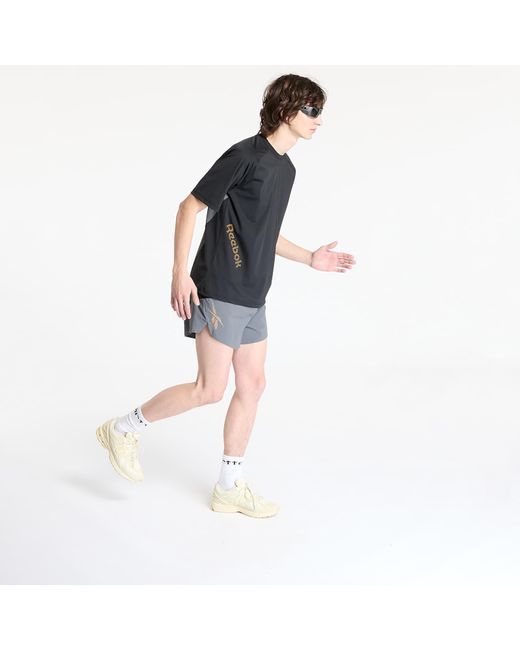 Maglietta Run Tee Washed/ 3 di Reebok in Black