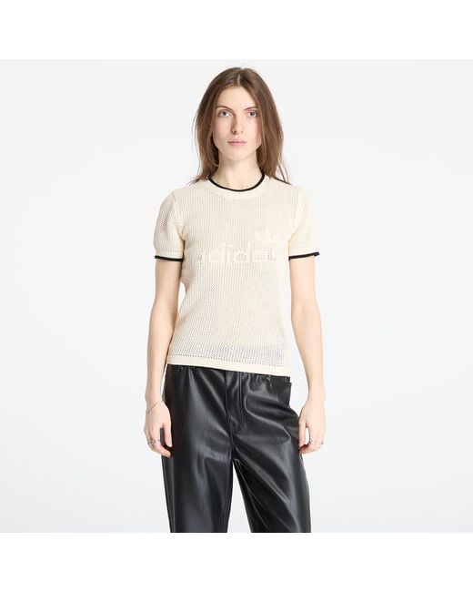 adidas Originals T-Shirt Premium Crochet Cali Tee/ Wonder in