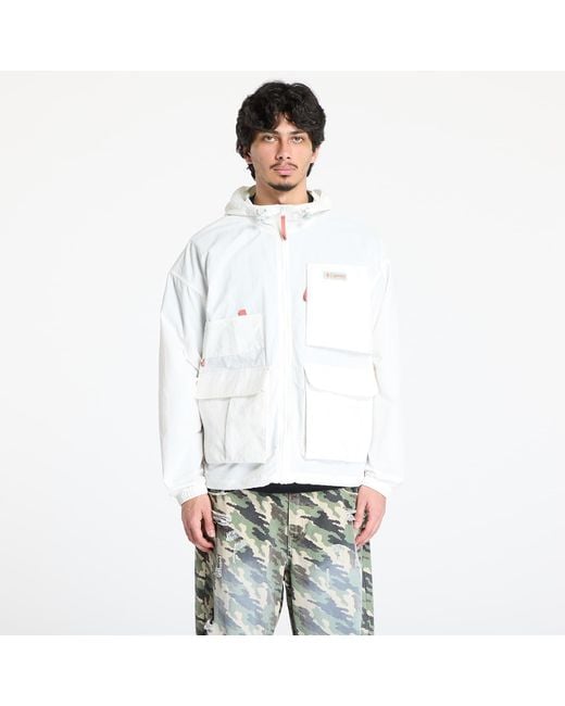 Columbia White Windbreaker Cove Beach Windbreaker for men