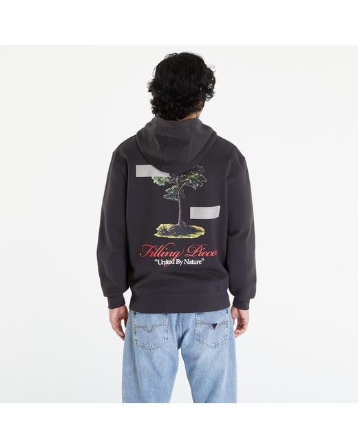 Filling Pieces Sweatshirt united by nature zip hoodie l in Black für Herren