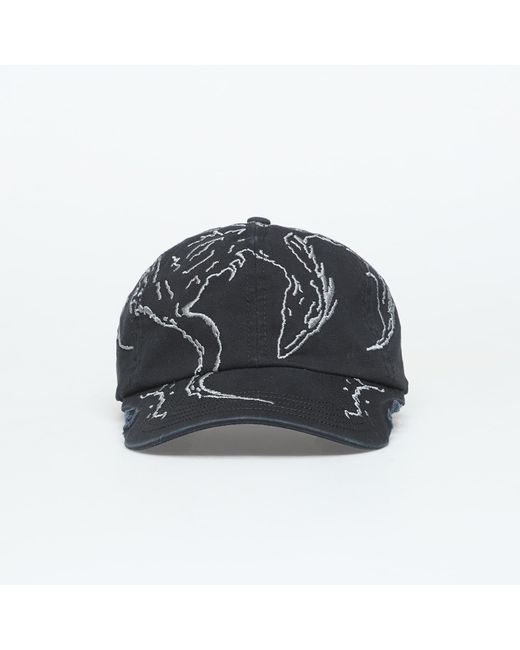 Roa Black Mütze Ryli Embriodered 6 Panel Cap