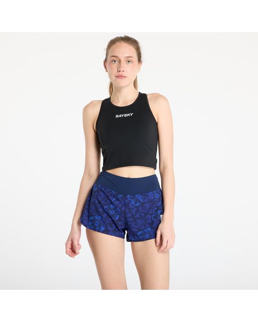 Saysky Blue Top W Flow Race Crop Top