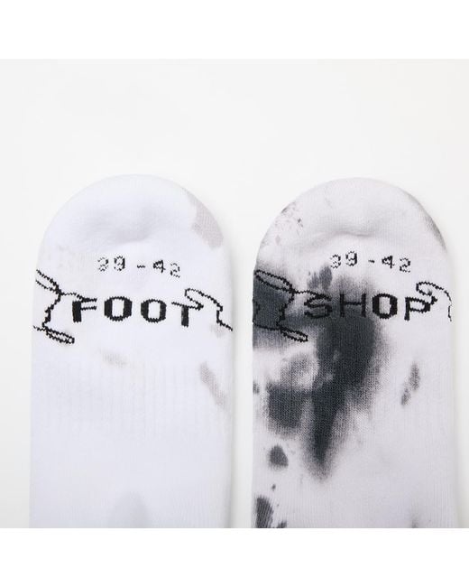 FTSHP White Footshop Basic Crew Socks 2-Pack
