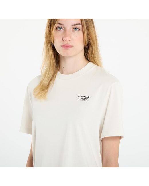 T-shirt off-race lightweight t-shirt s Pas Normal Studios en coloris White