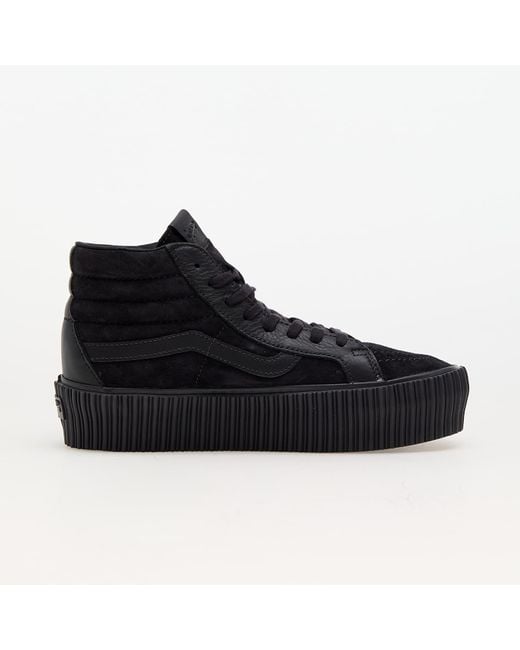 Vans Black Sneakers Sk8-Hi Reissue 38 Platform Lx Suede/Leather Eur