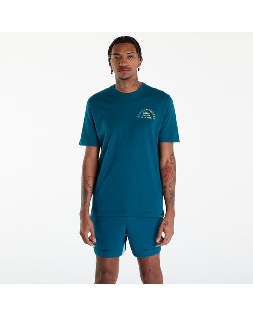 Under Armour Blue Project Rock H&h Graphic Short Sleeve T-shirt Hydro Teal/ Radial Turquoise/ High-vis Yellow for men